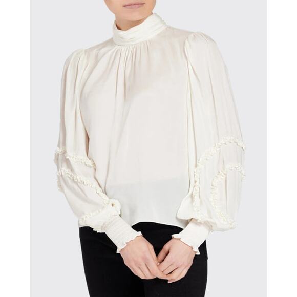 RAMY BROOK Carissa Mock-Neck Blouse - Picture 4 of 13